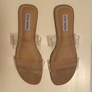 Steve Madden Clear Double Strap Sandal